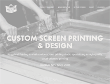 Tablet Screenshot of kingslandprinting.com
